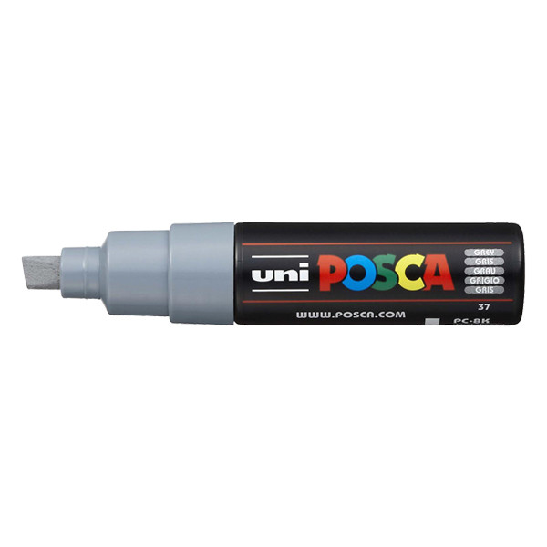 POSCA PC-8K Märkpenna 8mm grå mejsel PC8KG 424201 - 1