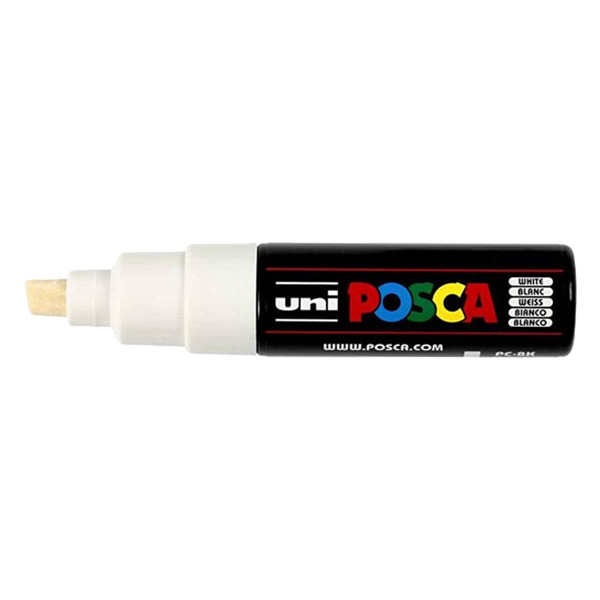 POSCA PC-8K Märkpenna 8mm vit mejsel PC8KBL 424198 - 1