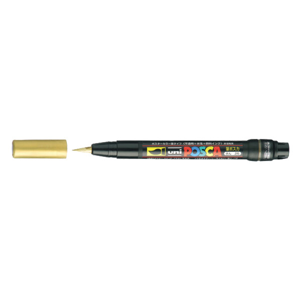 POSCA PCF-350 Märkpenna 1mm guld pensel PCF350OR 424005 - 1