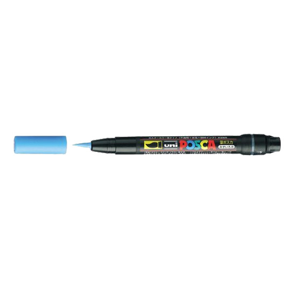 POSCA PCF-350 Märkpenna 1mm ljusblå pensel PCF350BC 424000 - 1