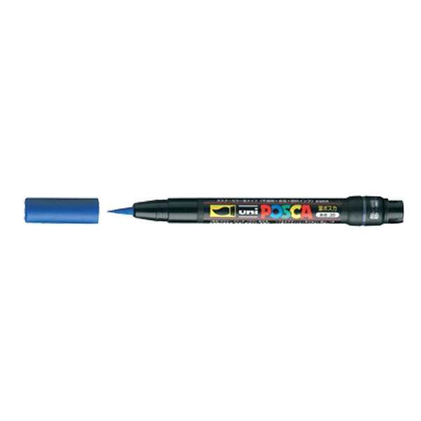 POSCA PCF-350 Märkpenna 1mm mörkblå pensel PCF350BF 424001 - 1