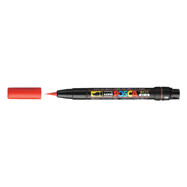 POSCA PCF-350 Märkpenna 1mm röd pensel PCF350R 424006 - 1