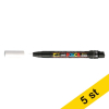 POSCA PCF-350 Märkpenna 1mm vit pensel | 5st 424254 - 1