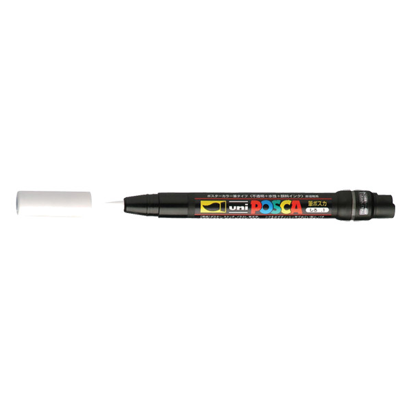 POSCA PCF-350 Märkpenna 1mm vit pensel PCF350BL 424002 - 1