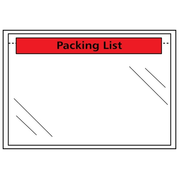 Packsedelskuvert A5 | 123ink | förtryckta "Packing List" | 1.000st 310501C 300787 - 1