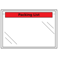 Packsedelskuvert A5 | 123ink | förtryckta "Packing List" | 100st  300784