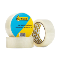Packtejp 38mm x 66m | 123ink | transparent | 3st 301987
