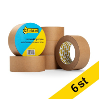 Packtejp 50mm x 50m | 123ink | brunt papper | 6st