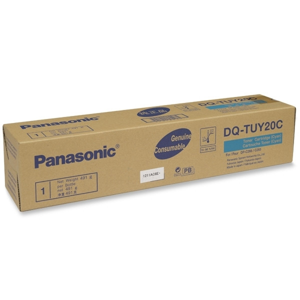 Panasonic DQ-TUY20C cyan toner (original) DQTUY20C 075232 - 1