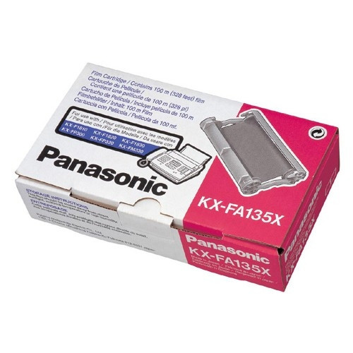 Panasonic KX-FA135X faxrulle + hållare (original) KX-FA135X 075090 - 1