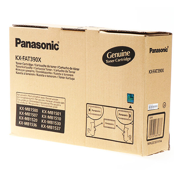 Panasonic KX-FAT390X svart toner (original) KX-FAT390X 075410 - 1