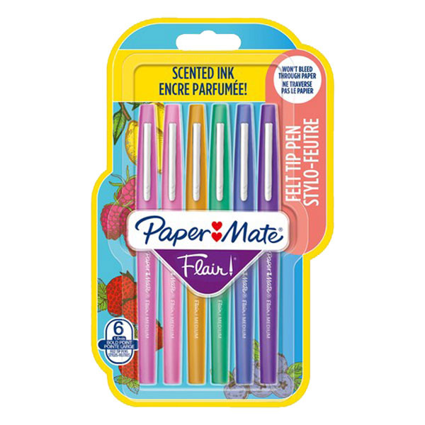 Papermate Flair Scent Fineliner 0,7mm blandade färger | 6st 2138466 237130 - 1