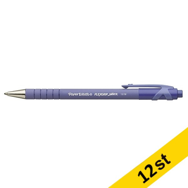 Kulspetspenna 1.0mm | Papermate Flexgrip Ultra RT | blå | 12st 240008 - 1