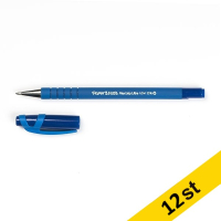 Papermate Kulspetspenna med lock 1.0mm | Papermate Flexgrip Ultra Stick | blå | 12st  240017