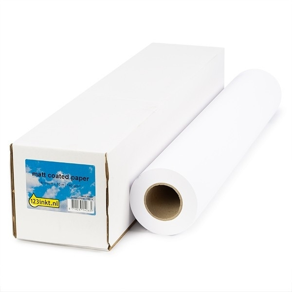 Pappersrulle 610mm x 30m | 140g | 123ink | Mattbe Coated 8946A004C 155075 - 1