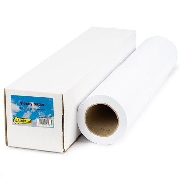 Pappersrulle 610mm x 30m | 190g | 123ink | Glossy 6058B002C 6060B002C Q1420AC Q1420BC Q1426B 155051 - 1