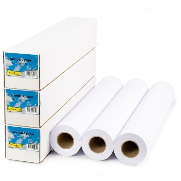 Pappersrulle 610mm x 50m | 90g | 123ink | Standard Uncoated | 3 rullar 1570B007C 155044 - 1