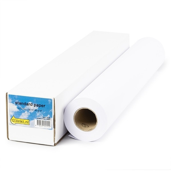 Pappersrulle 610mm x 50m | 90g | 123ink | Standard Uncoated C13S045278C C13S045282C C6035AC 155088 - 1