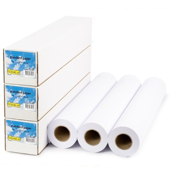 Pappersrulle 841mm x 50m | 90g | 123ink | Standard | 3 rullar  302088 - 1