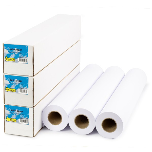 Pappersrulle 914mm x 30m | 190g | 123ink | Satin | 3 rullar  302104 - 1