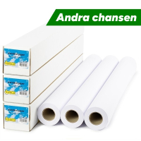 Pappersrulle 914mm x 50m | 90g | 123ink | Standard Uncoated | 3st ⭐ 502288
