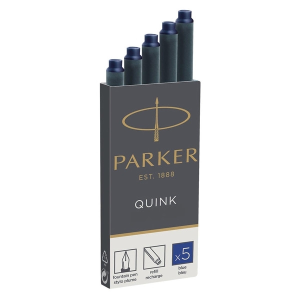 Parker Bläckpatron reservoarpenna | Parker Quink 1950384 | blå | 5st 1950384 S0116240 214008 - 1