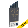 Bläckpatron reservoarpenna | Parker Quink 1950385 | blå/svart | 15st 214061 - 1
