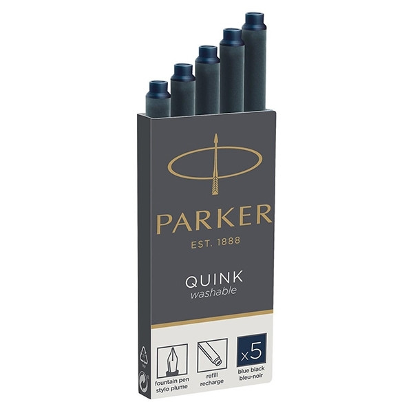 Parker Bläckpatron reservoarpenna | Parker Quink 1950385 | blå/svart | 5st 1950385 S0116250 214010 - 1
