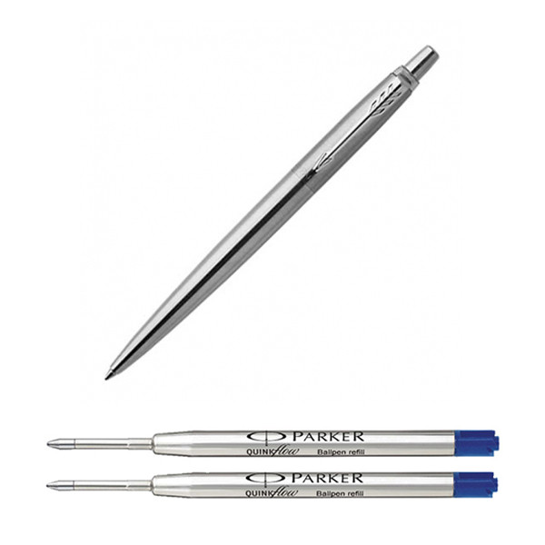 Parker Kulspetspenna + 2 refills | Parker Jotter Original | rostfritt stål  214101 - 1