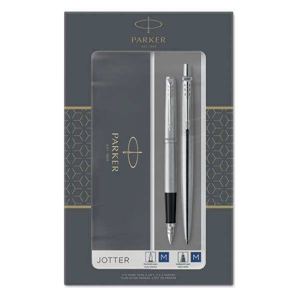 Parker Kulspetspenna + Reservoarpenna | Parker Jotter | krom 2093258 214048 - 1