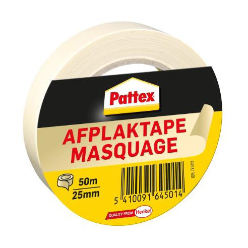 Pattex Maskeringstejp | Pattex | 25mm x 50m 771309 206206 - 1