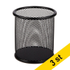 Pennställ svart rund mesh | 123ink | 3st 390665 - 1