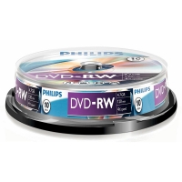 Philips DVD-RW | 4X | 4.7GB | Jewel Case | 10-pack DN4S4B10F/00 098018