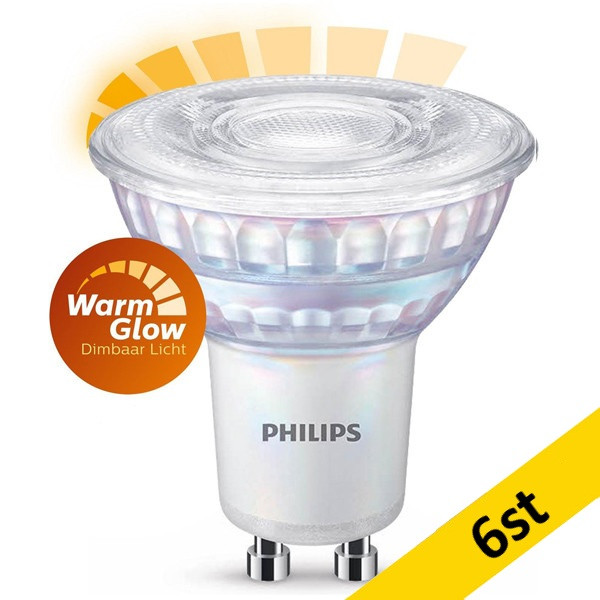 LED Spotlight GU10 dimbar | 2200-2700K | 3.8W [Philips] 6st LPH02528 - 1