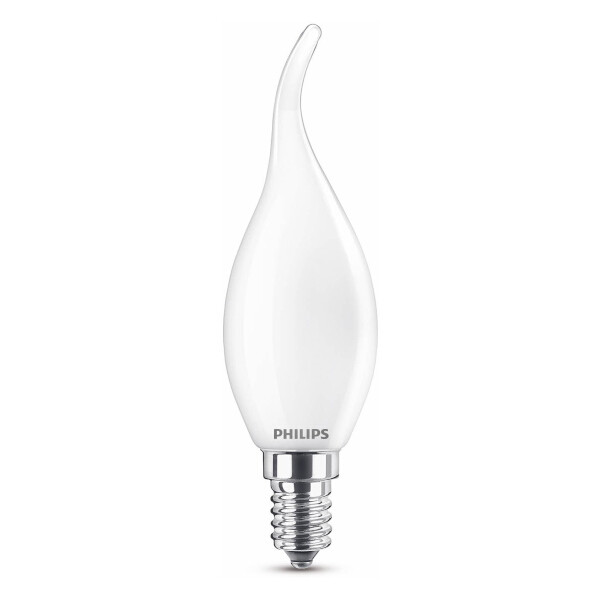 Philips LED lampa E14 | C35 | böjd topp | frostad | 2700K | 2.2W 929001345855 LPH02419 - 1
