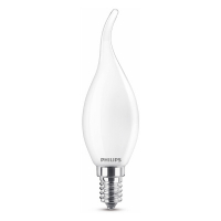 Philips LED lampa E14 | C35 | böjd topp | frostad | 2700K | 2.2W 929001345855 LPH02419