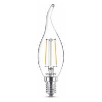 Philips LED lampa E14 | C35 | böjd topp | klar | 2700K | 2W 929001238455 LPH02443