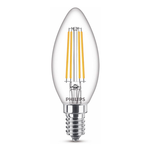 Philips LED lampa E14 | C35 | klar | 2700K | 6.5W [Philips] 929002028055 LPH02439 - 1