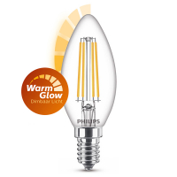 Philips LED lampa E14 | C35 | klar | warmglow | 2200-2700K | 3.4W | dimbar 929003012201 LPH02559