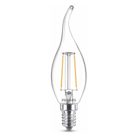LED lampa E14 | C35 böjd topp | klar | 2700K | 2W [Philips] LPH02443
