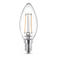 LED lampa E14 | C35 klar | 2700K | 2W [Philips] LPH02435