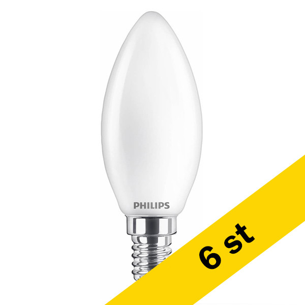 LED lampa E14 | C35 matt | 2200-2700K | 3.4W (40W) | dimbar [Philips] 6st LPH02593 - 1