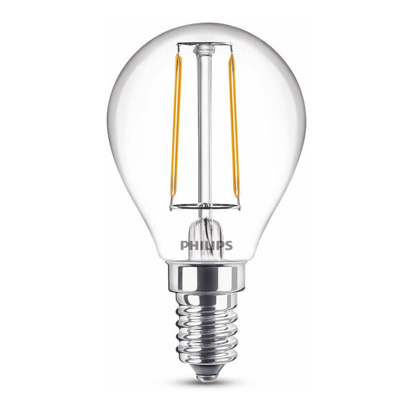 Philips LED lampa E14 | P45 | klar | 2700K | 2W 929001238695 LPH02394 - 1