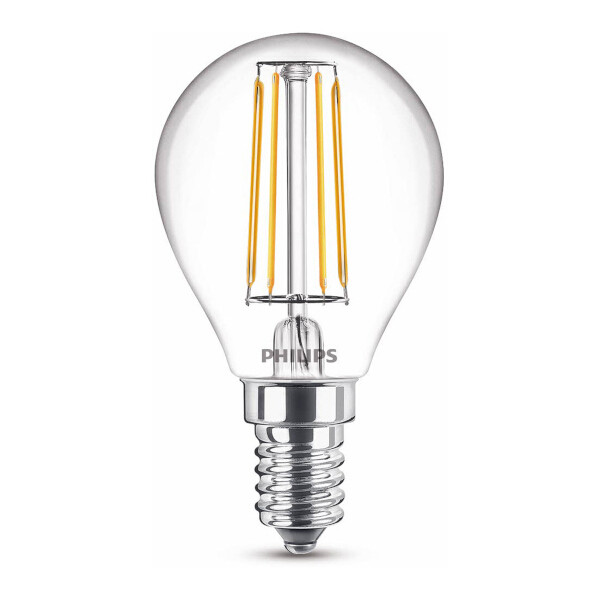 Philips LED lampa E14 | P45 | klar | 2700K | 4.3W 929001890455 LPH02396 - 1