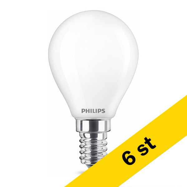 LED lampa E14 | P45 frostad | 2700K | 6.5W [Philips] 6st LPH02385 - 1
