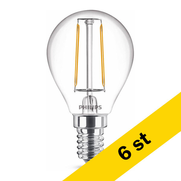 LED lampa E14 | P45 klar | 2700K | 2W [Philips] 6st LPH02395 - 1
