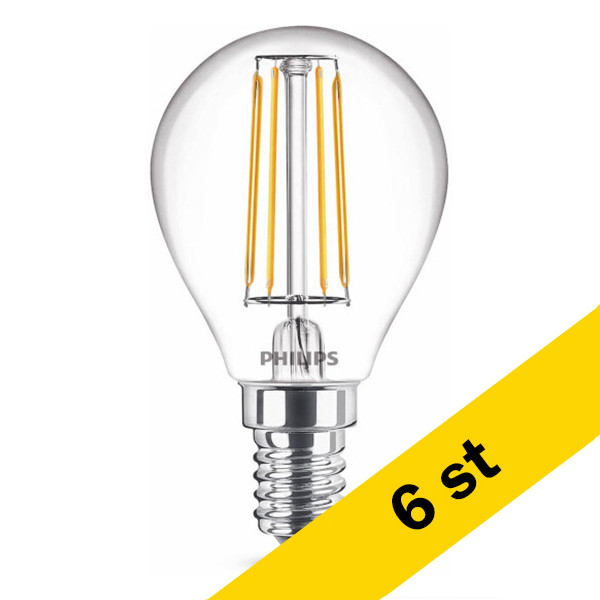LED lampa E14 | P45 klar | 2700K | 4,3W [Philips] 6st LPH02397 - 1