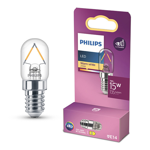 LED lampa E14 | T20 klar | 2700K | 1W (15W) [Philips] LPH04145 - 1