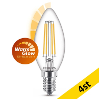 LED lampa E14 dimbar | C35 | 2200-2700K | 3.4W (40W) [Philips] 4st LPH02560