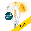 LED lampa E14 dimbar | C35 | 2200-2700K | 5W (40W) [Philips] 6st LPH02504 - 1